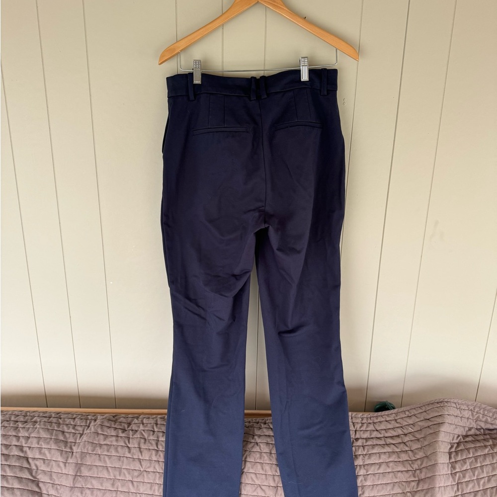Talbots Navy Straight-Leg Pants - Picture 2 of 4